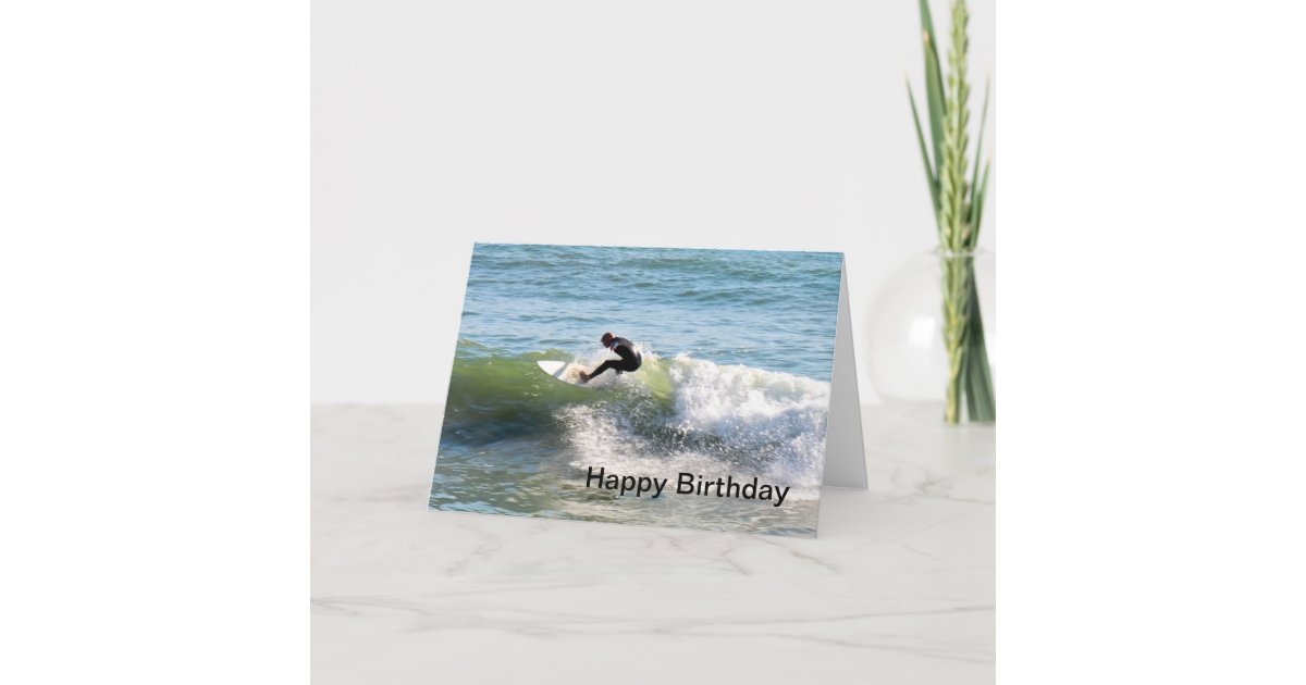 Surfer Birthday Card Zazzle