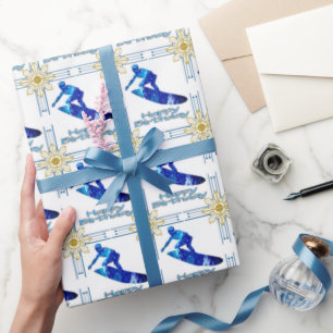 Surfer Birthday Gift Wrapping Papaer Wrapping Paper