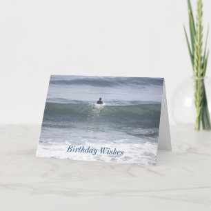 Surfer Birthday Wishes Card