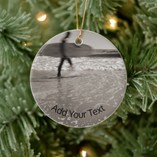 Surfer by Shirley Taylor Ceramic Ornament