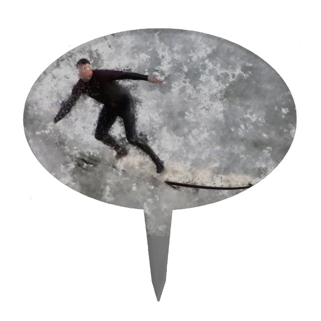 Surfer Cake Topper (Front)