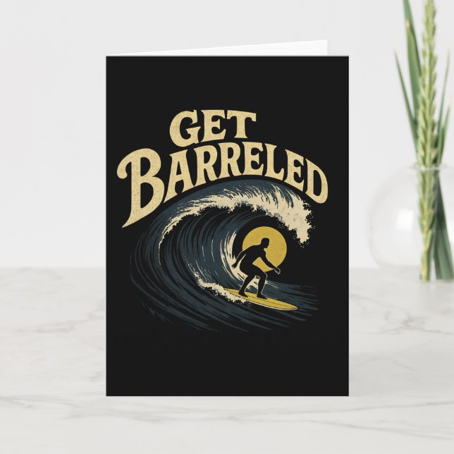Surfer Catching A Rrel - Get Rreled _1  Card (Front)