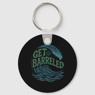 Surfer Catching A Rrel - Get Rreled Keychain