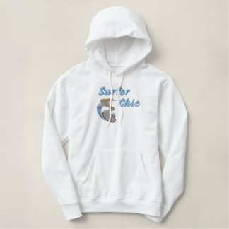 Surfer Chic Embroidered Hoodie