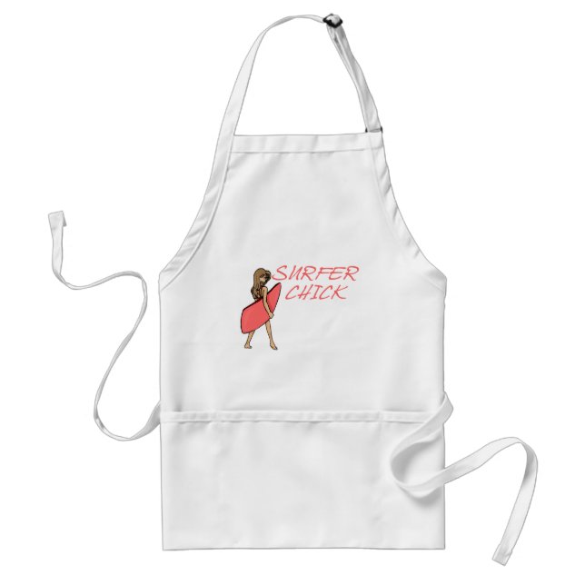 Surfer Chick Adult Apron (Front)