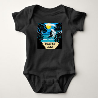 Surfer Dad/Happy Father's Day Baby Bodysuit