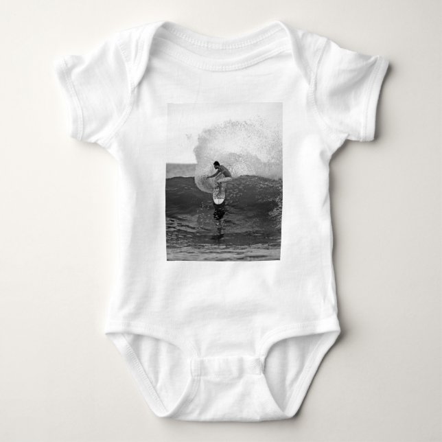 Surfer Dane Reynolds surfing El Salvador Baby Bodysuit (Front)
