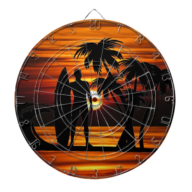Surfer Dart Board (Front)