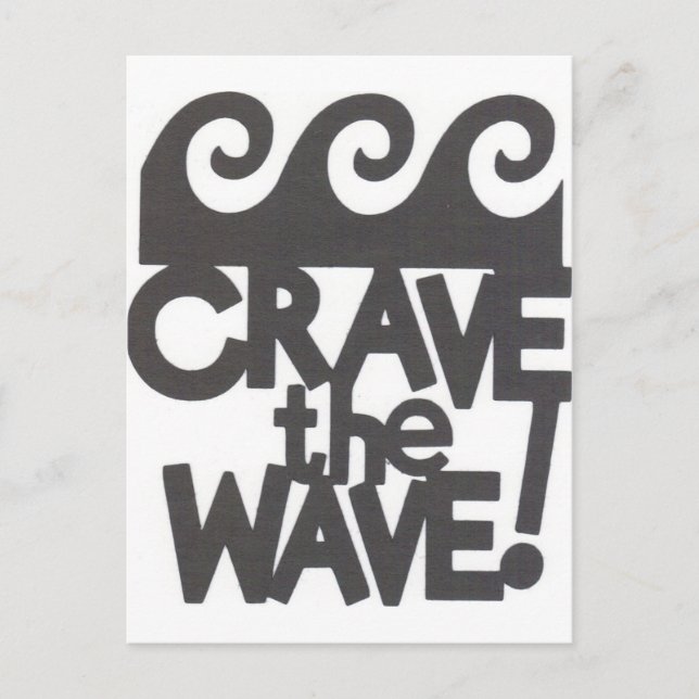 surfer design postcard (Front)