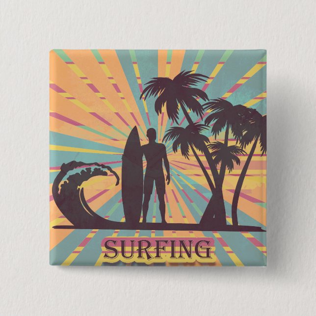 Surfer Dude Button (Front)