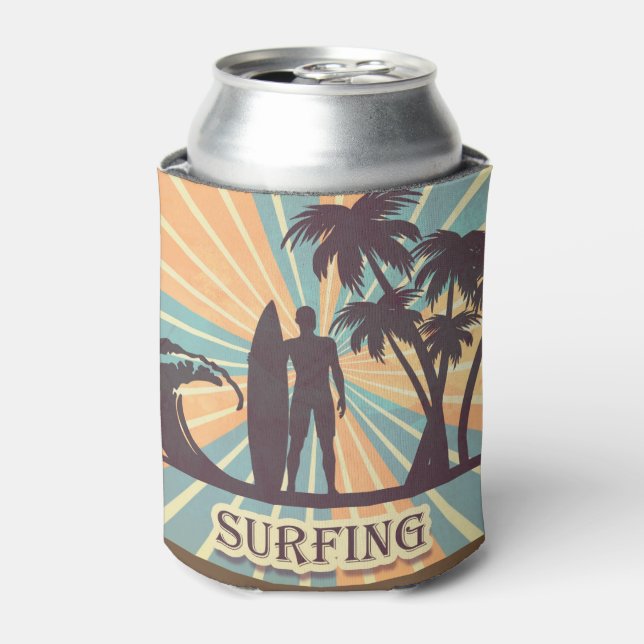 Surfer Dude Can Cooler (Can Front)