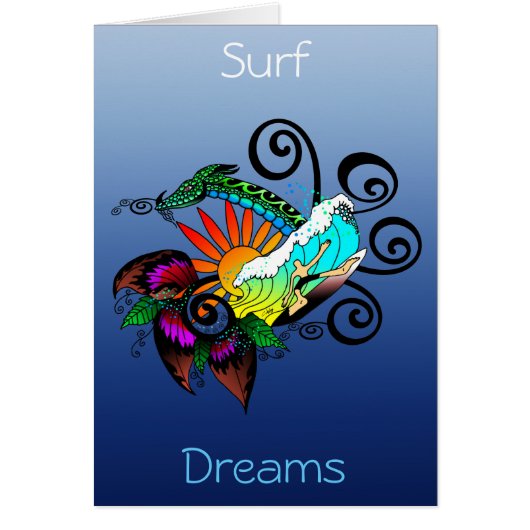 Surfer Dude Cartoon Cards (Front)