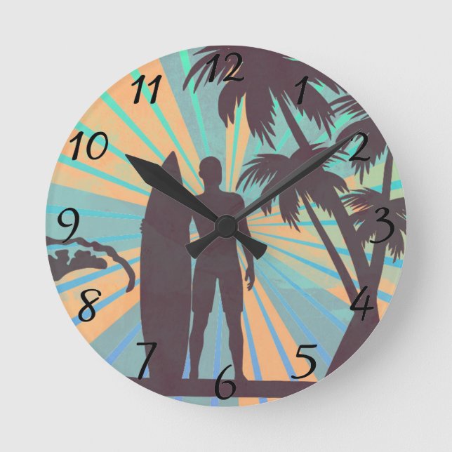 Surfer Dude Clock (Front)