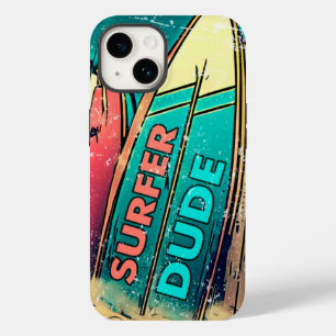 Surfer Dude Colorful IPhone Case-Mate iPhone 14 Case