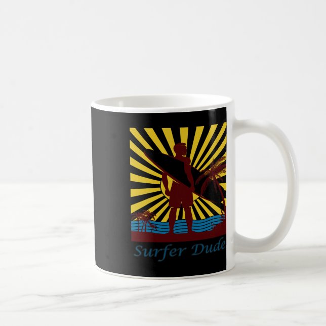 Surfer Dude, Surfing  Coffee Mug (Right)