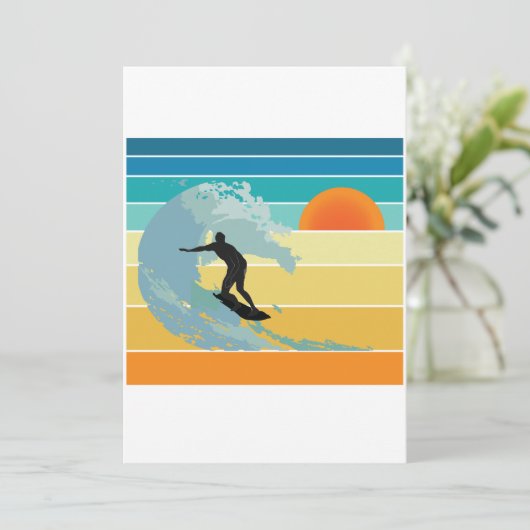 Surfer Dude Vintage Sunset (Standing Front)
