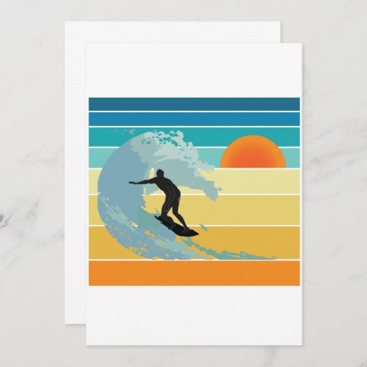Surfer Dude Vintage Sunset (Front/Back)