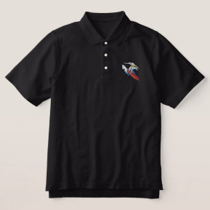 Surfer Embroidered Polo Shirt