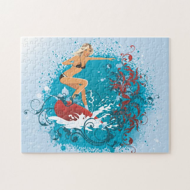 Surfer Girl 1 Puzzle (Horizontal)