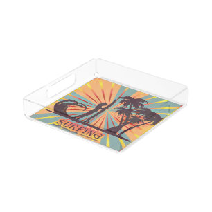 Surfer Girl Acrylic Tray