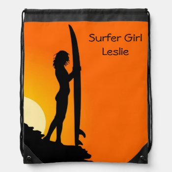 Surfer Girl Backpack by Lilleaf at Zazzle