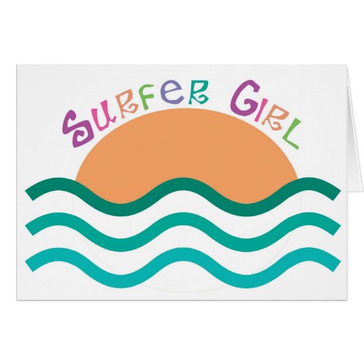 Surfer Girl Cards (Front Horizontal)