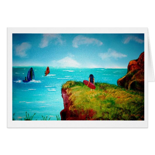 Surfer Girl Cards (Front Horizontal)