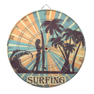 Surfer Girl Dart Board