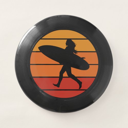 Surfer girl fun retro Frisbees