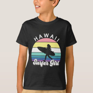 Surfer Girl Hawaii Vintage Hawaiian Surfing Surf B T-Shirt
