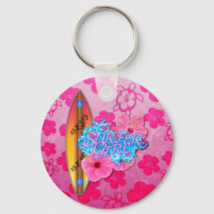 Surfer Girl Keychain