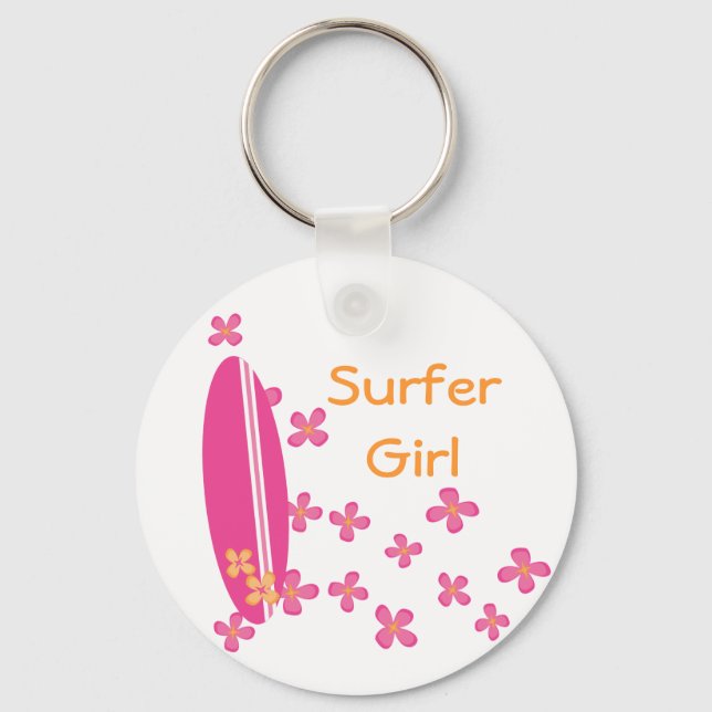 Surfer Girl Keychain (Front)