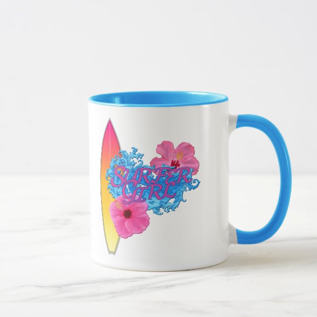 Surfer Girl Mug (Right)