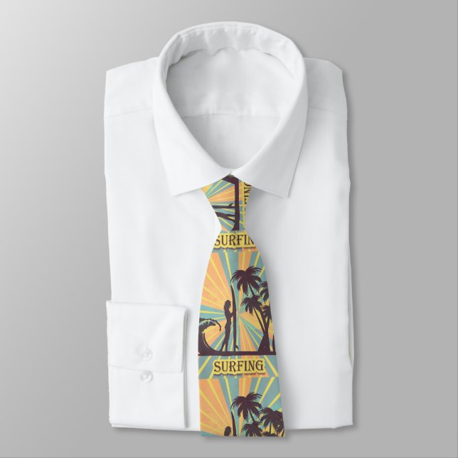 Surfer Girl Necktie (Tied)