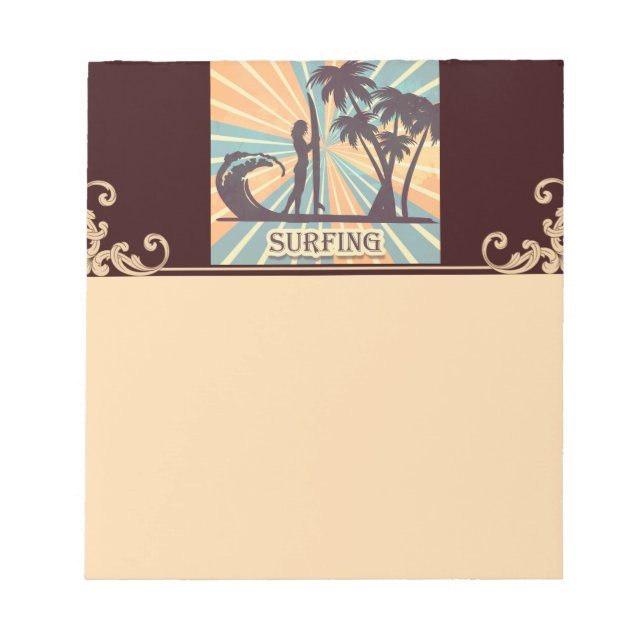 Surfer Girl Notepad (Front)