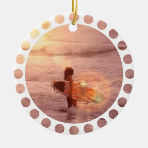 Surfer Girl Ornament