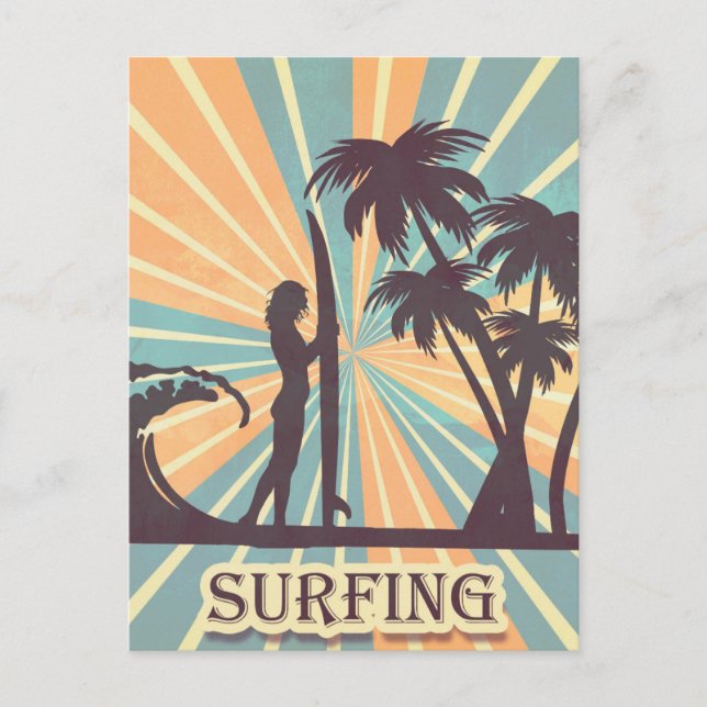 Surfer Girl Postcard (Front)