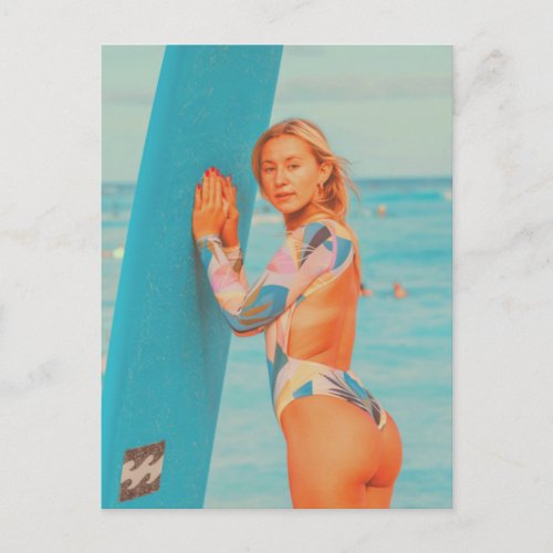 Surfer Girl Postcard