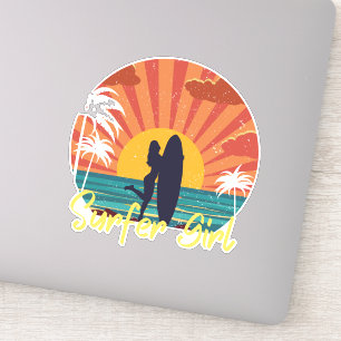 Surfer Girl Sticker