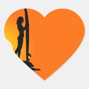 Surfer Girl Sticker