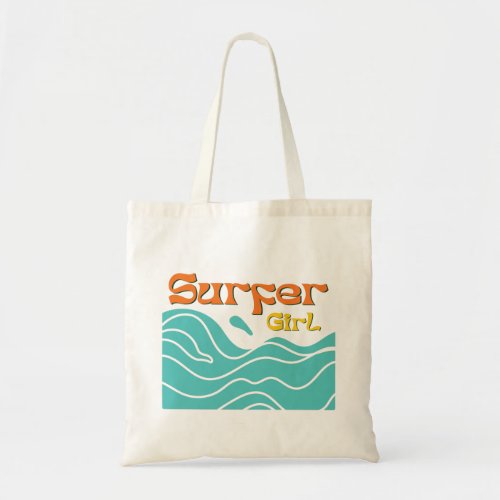 Surfer girl surfing gifts women tote bag