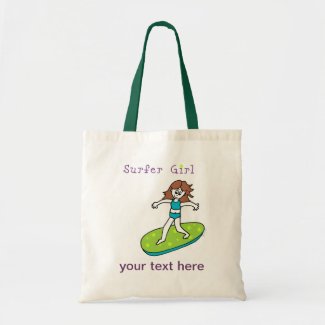 Surfer Girl Tote Bag