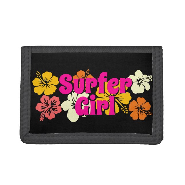 Surfer Girl Trifold Wallet (Front)