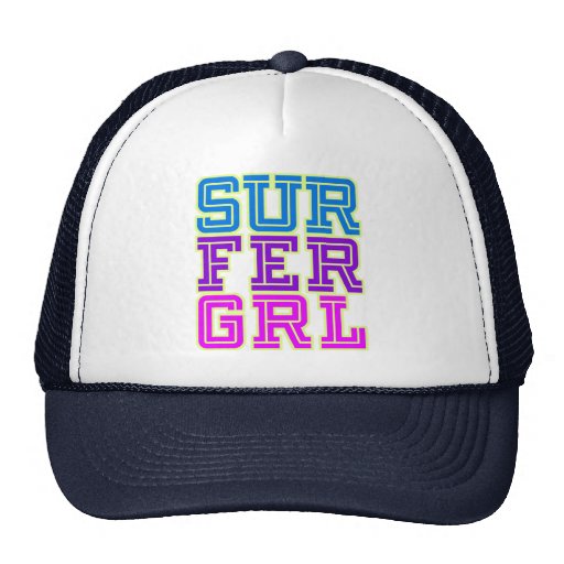 Surfer Girl Trucker Hat | Zazzle