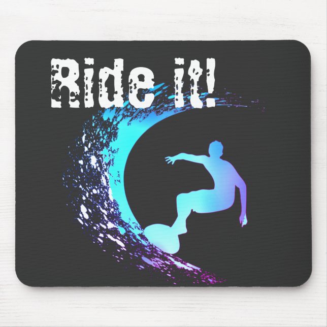 Surfer Graffiti Style  Mouse Pad (Front)