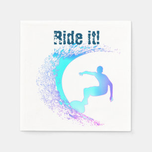 Surfer Graffiti Style Napkins