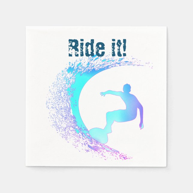 Surfer Graffiti Style  Napkins (Front)