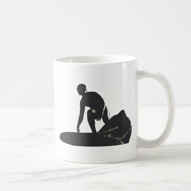 Surfer Graphic Coffee Mug (Right)