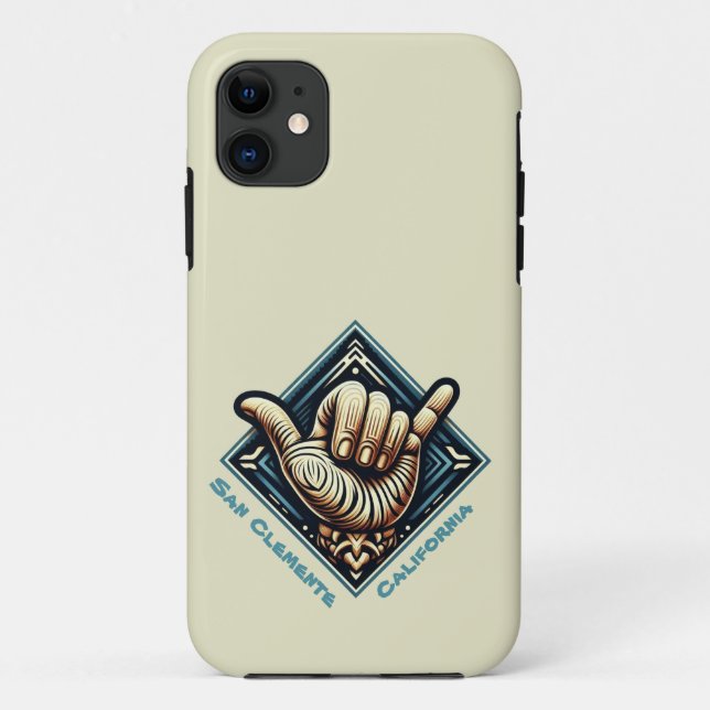Surfer Hand Symbol Case-Mate iPhone Case (Back)
