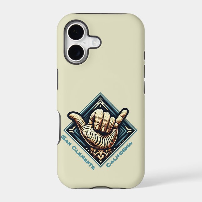 Surfer Hand Symbol Iphone Case (Back)
